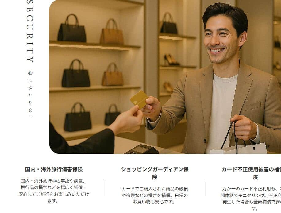 「JAL Luxury Card」公式サイト（魚拓サイトより。現在は差し替え済み）