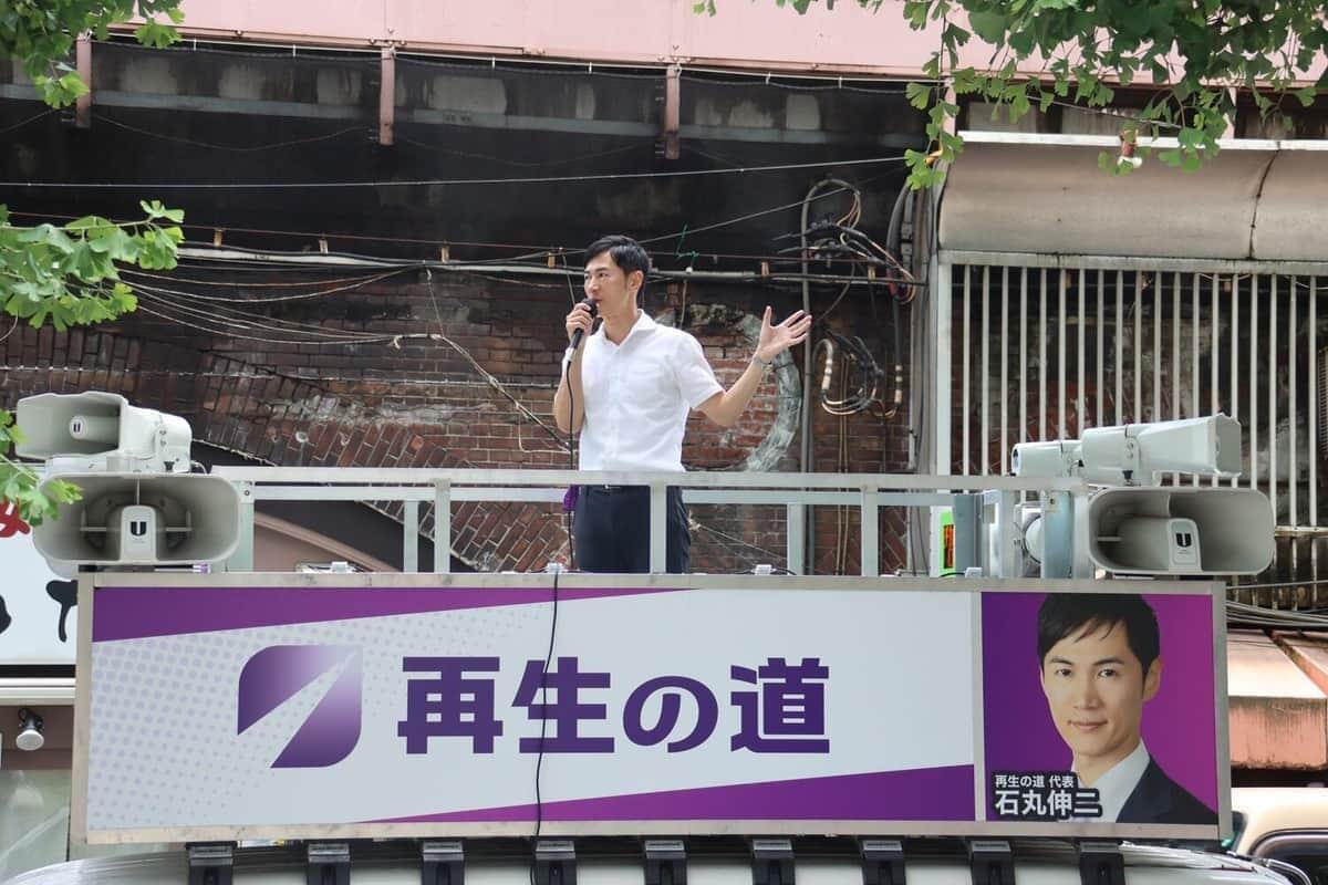 石丸伸二氏（2025年7月14日撮影）