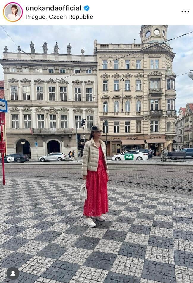 神田うのさんのインスタグラム（＠unokandaofficial）より