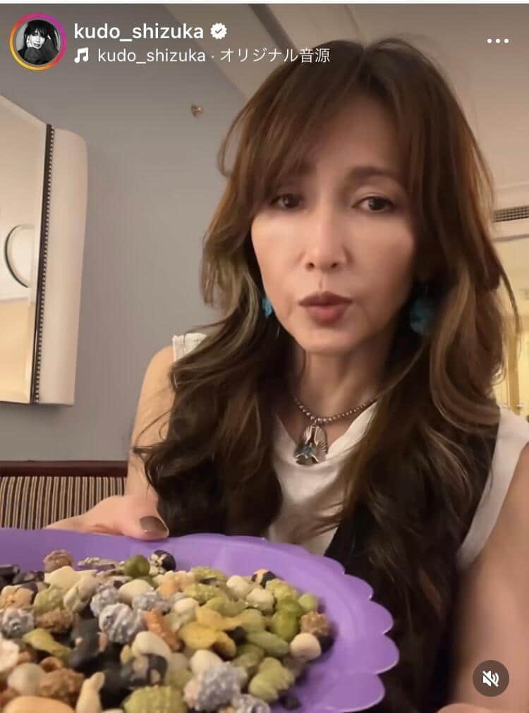 工藤静香さんのインスタグラム（＠kudo_shizuka）より