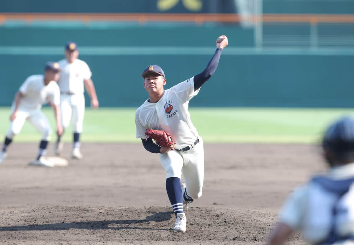未来富山のエース江藤蓮はプロ注目だ（写真：スポーツ報知/アフロ）