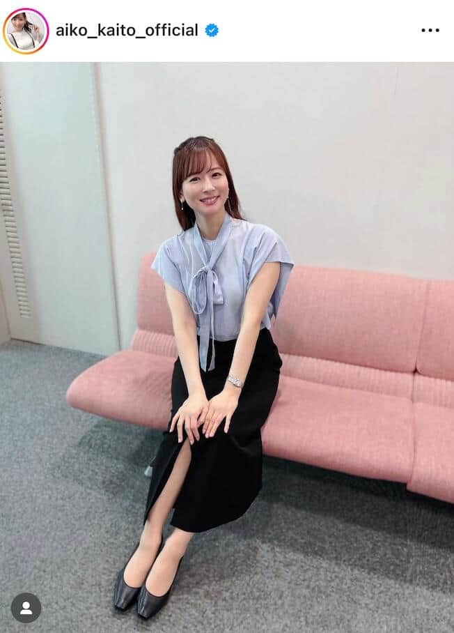 皆藤愛子アナ41歳、オトナかわいいワンピ姿でビジュ爆発　「国宝級の可愛いさ！」「全てが美しい」