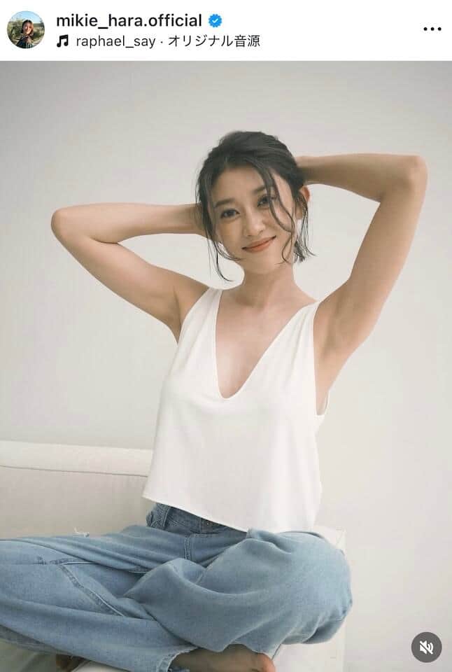 原幹恵さんのインスタグラム（＠mikie_hara.official）より