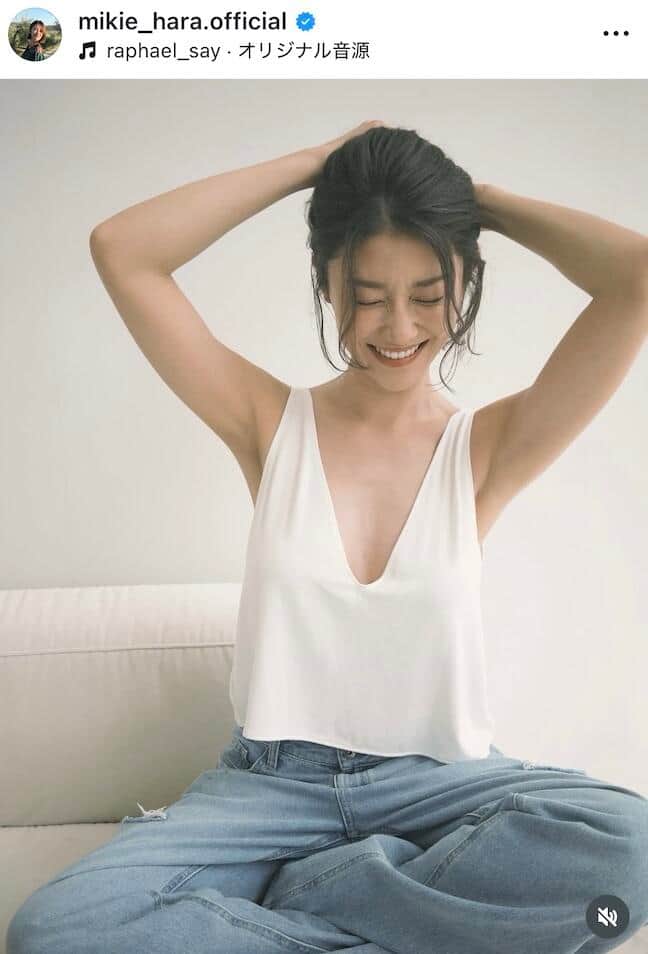原幹恵さんのインスタグラム（＠mikie_hara.official）より