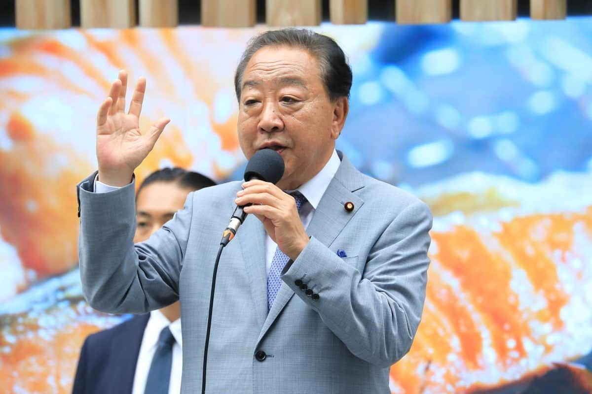 野田佳彦氏（2025年7月16日撮影）
