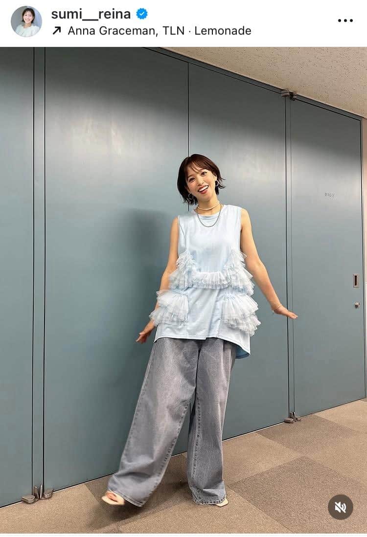 鷲見玲奈さんのインスタグラム（＠sumi__reina）より