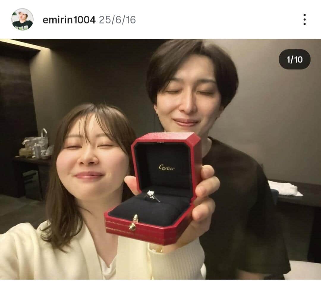 エミリンさんのインスタグラム（＠emirin1004）より