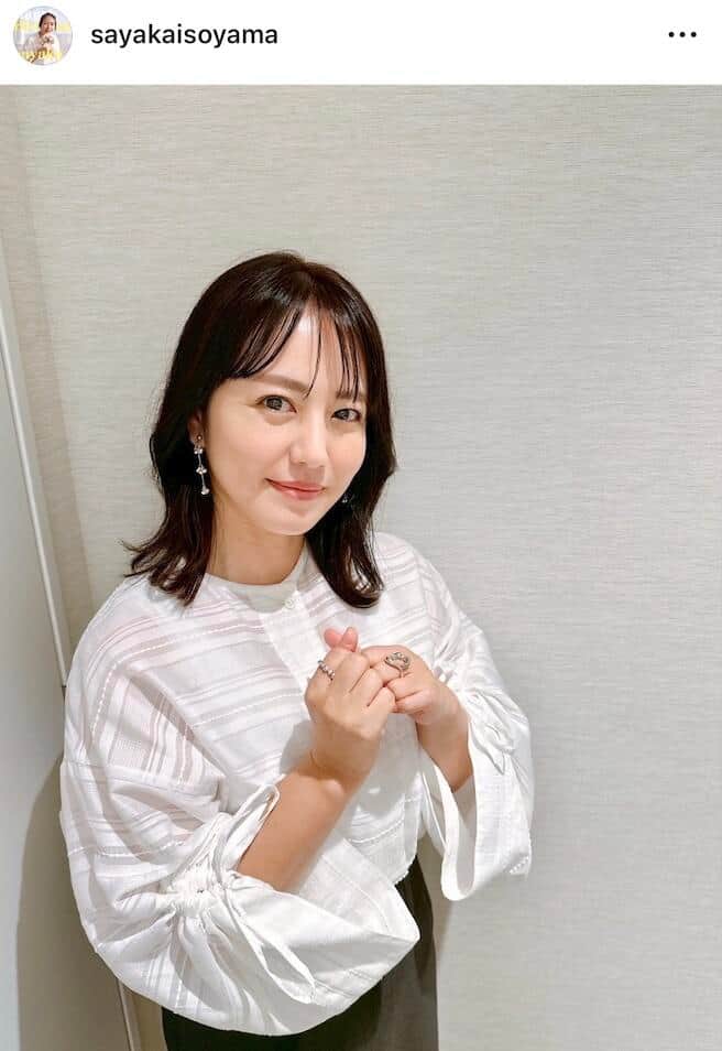 磯山さやかさんのインスタグラム（＠sayakaisoyama）より