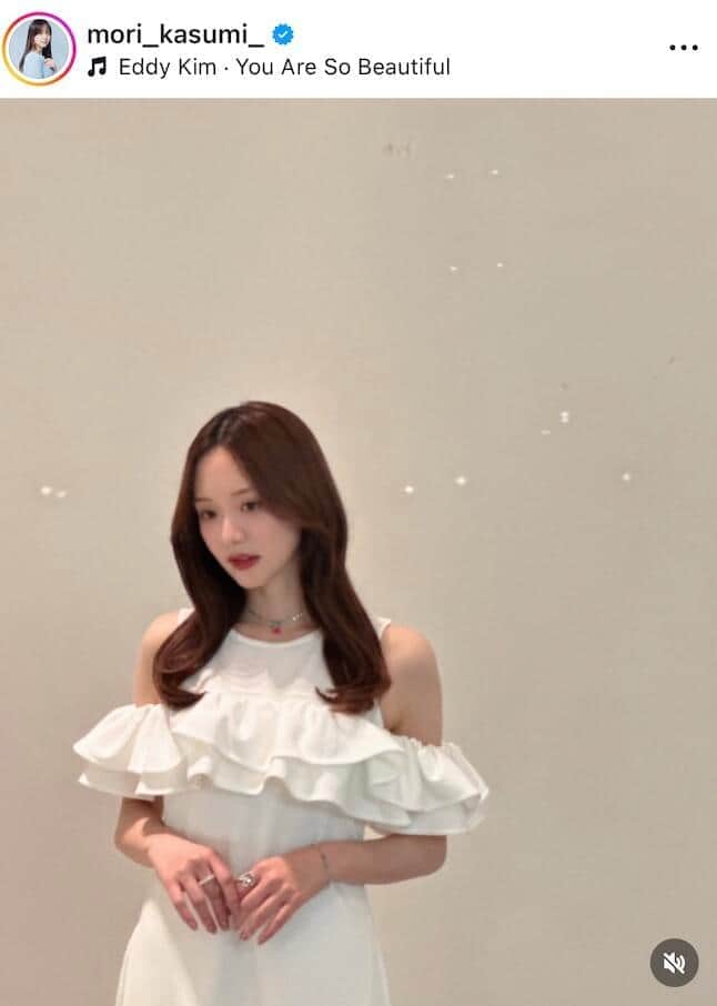 森香澄さんのインスタグラム（＠mori_kasumi_）より