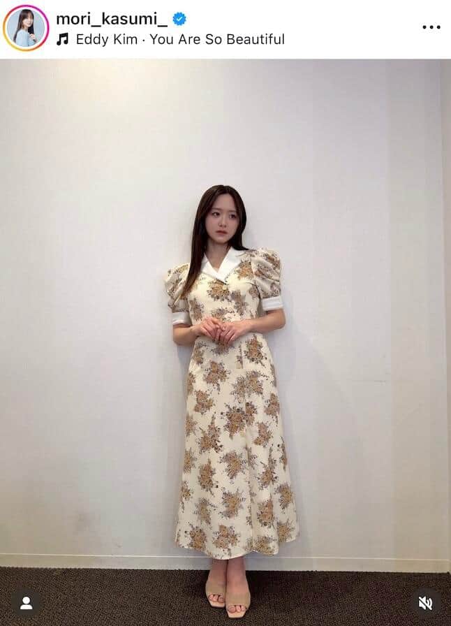 森香澄さんのインスタグラム（＠mori_kasumi_）より