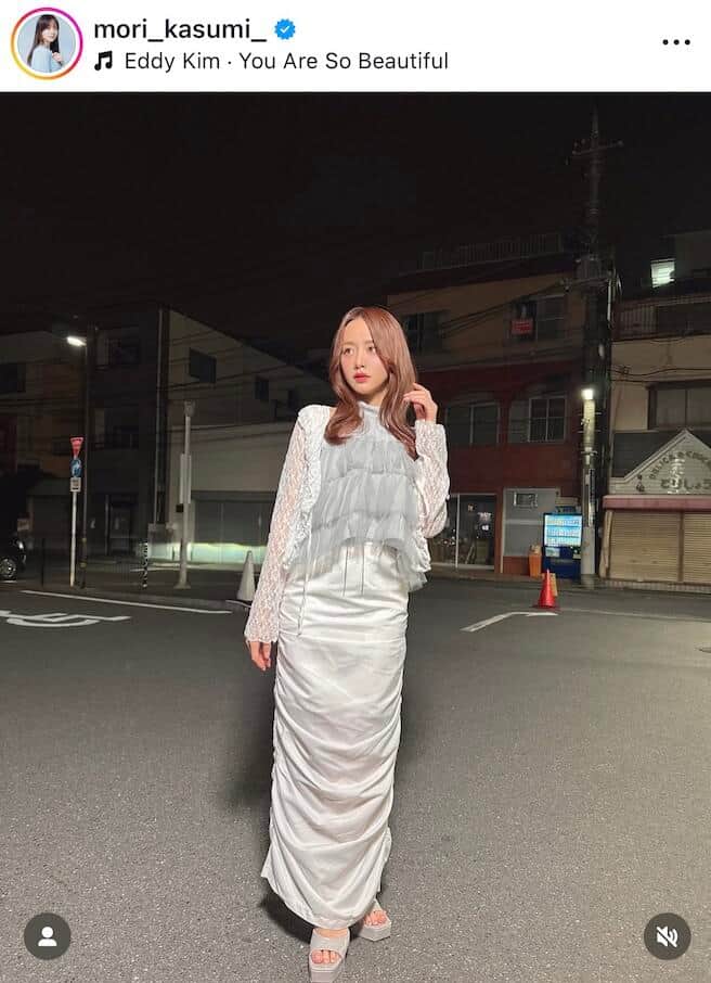 森香澄さんのインスタグラム（＠mori_kasumi_）より