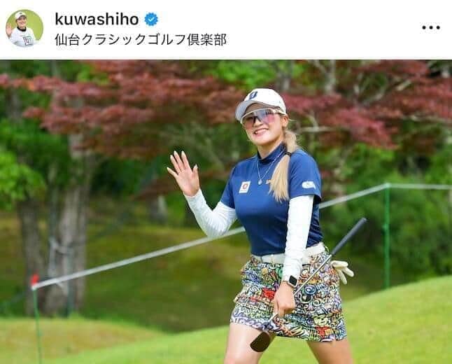 女子ゴルフ桑木志帆「あーしの夏休み」満喫　ナイトプールで笑顔ショットが「激カワ」魅力満載