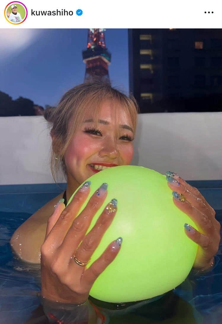 桑木志帆選手のインスタグラム（＠kuwashiho）より