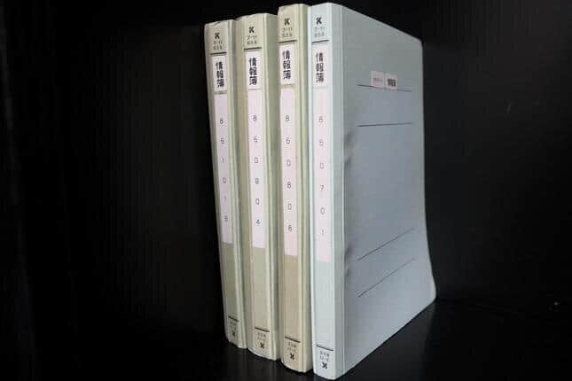 中曽根康弘元首相が国立国会図書館に寄託した資料の中には「情報簿」と題したファイルもある。その中には、政治家の発言を記した大量の取材メモがとじ込まれている