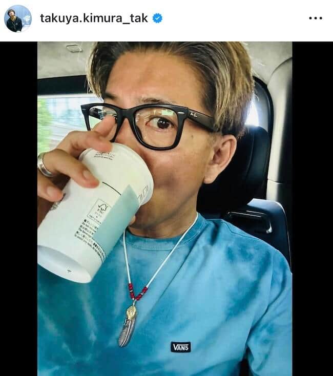 木村拓哉さんのインスタグラム（＠takuya.kimura_tak）より