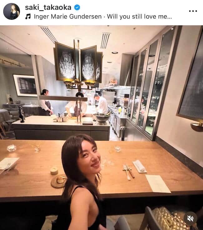 高岡早紀さんのインスタグラム（＠saki_takaoka）より