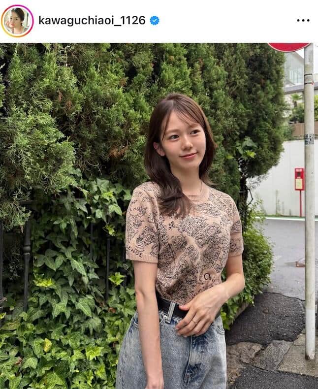 川口葵さんのインスタグラム（＠kawaguchiaoi_1126）より