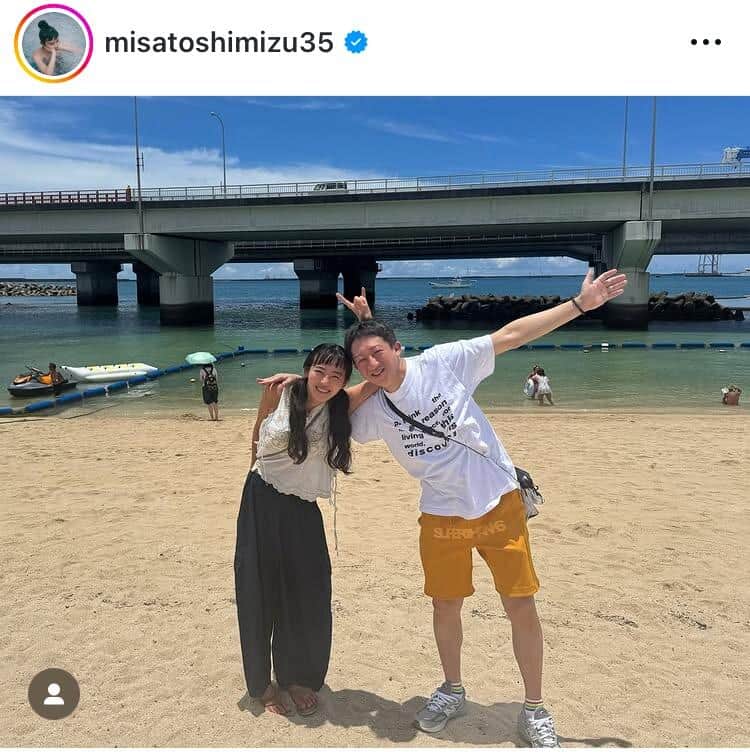 清水みさとさんのインスタグラム（＠misatoshimizu35）より