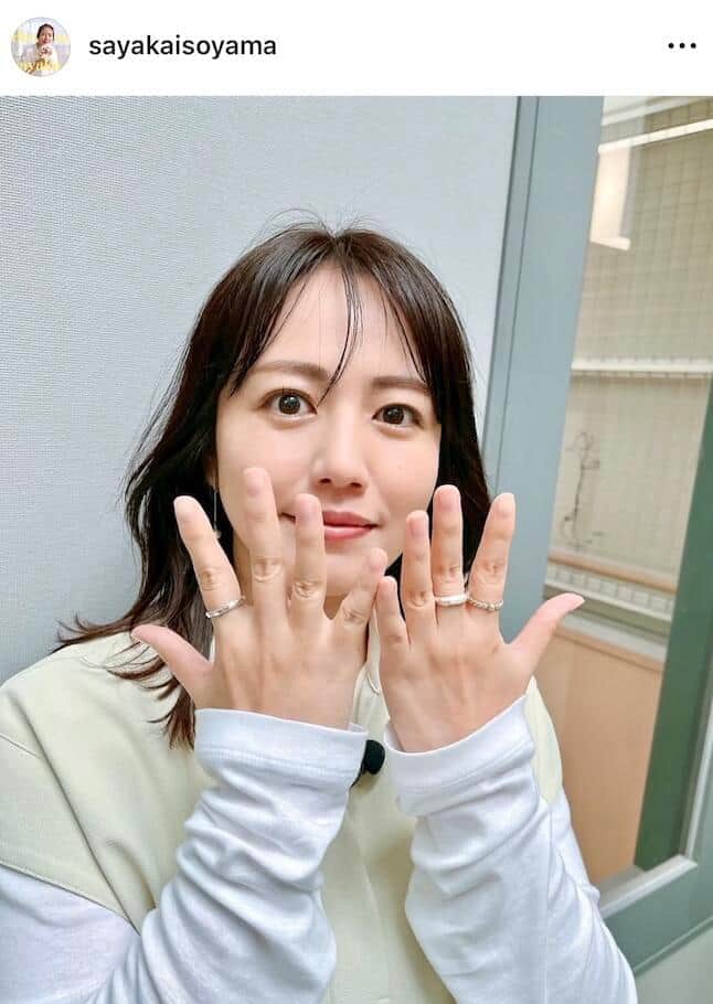 磯山さやかさんのインスタグラム（＠sayakaisoyama）より