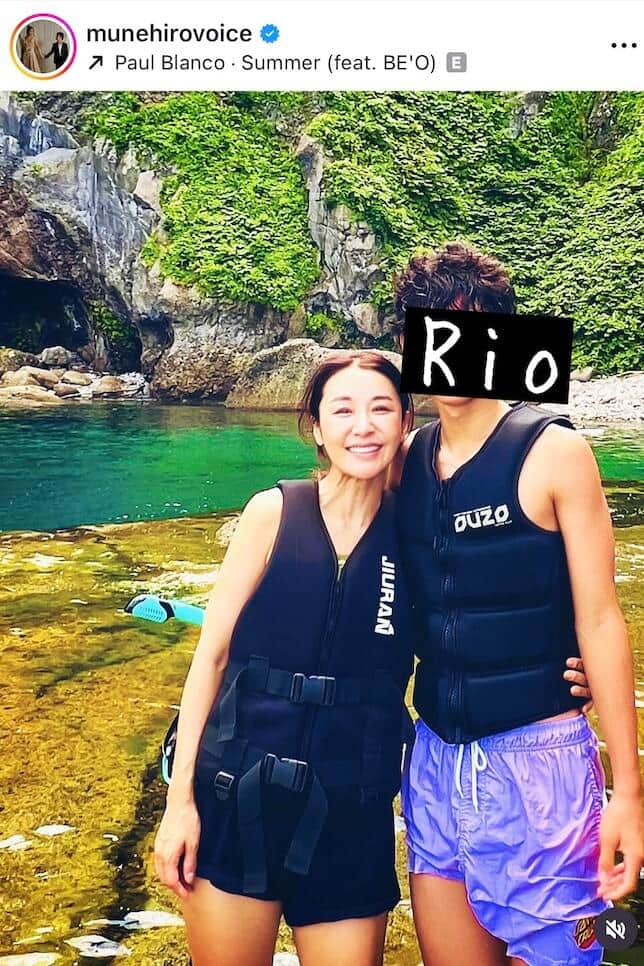 鈴木紗理奈さんのインスタグラム（＠munehirovoice）より