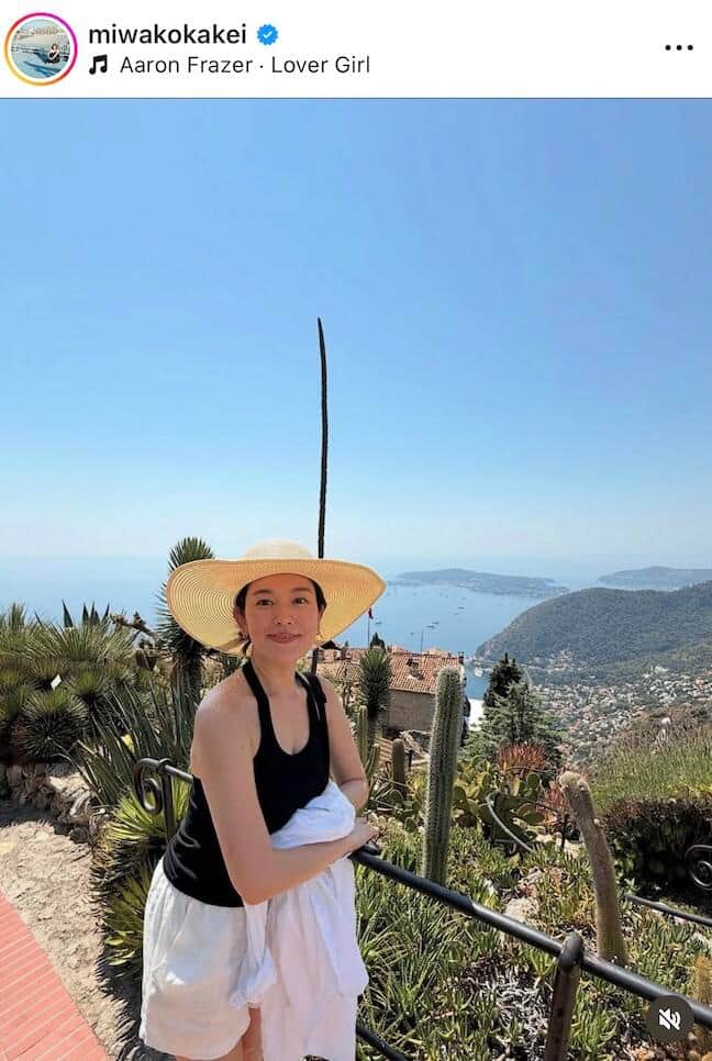 筧美和子さんのインスタグラム（＠miwakokakei）より