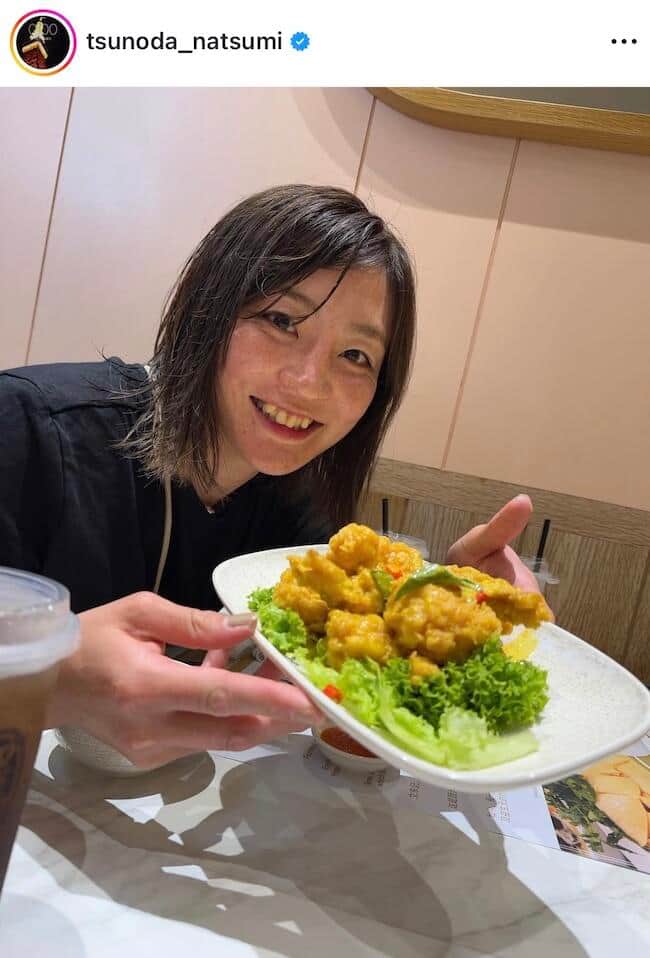 角田夏実選手のインスタグラム（＠tsunoda_natsumi）より