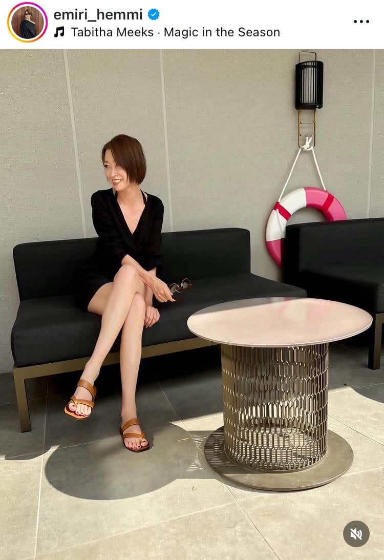 辺見えみりさんのインスタグラム（＠emiri_hemmi）より