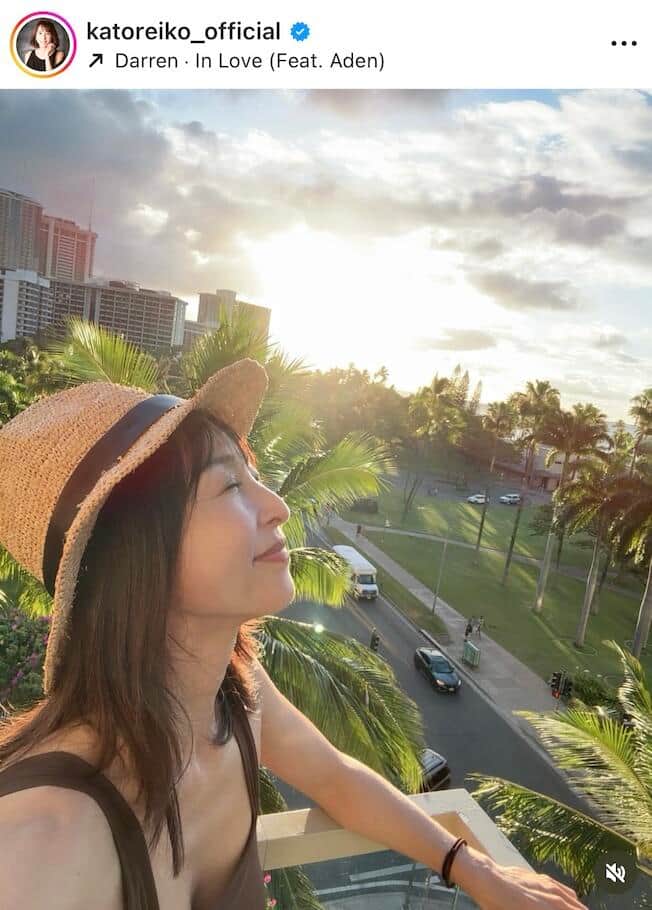 かとうれいこさんのインスタグラム（＠katoreiko_official）より