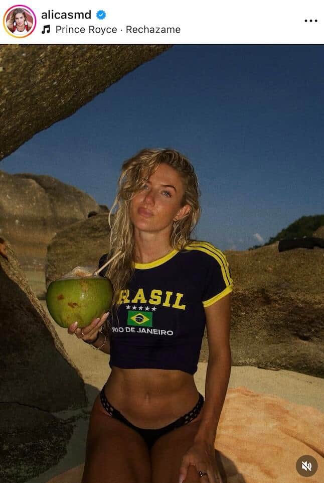 アリカ・シュミット選手のインスタグラム（＠alicasmd）より