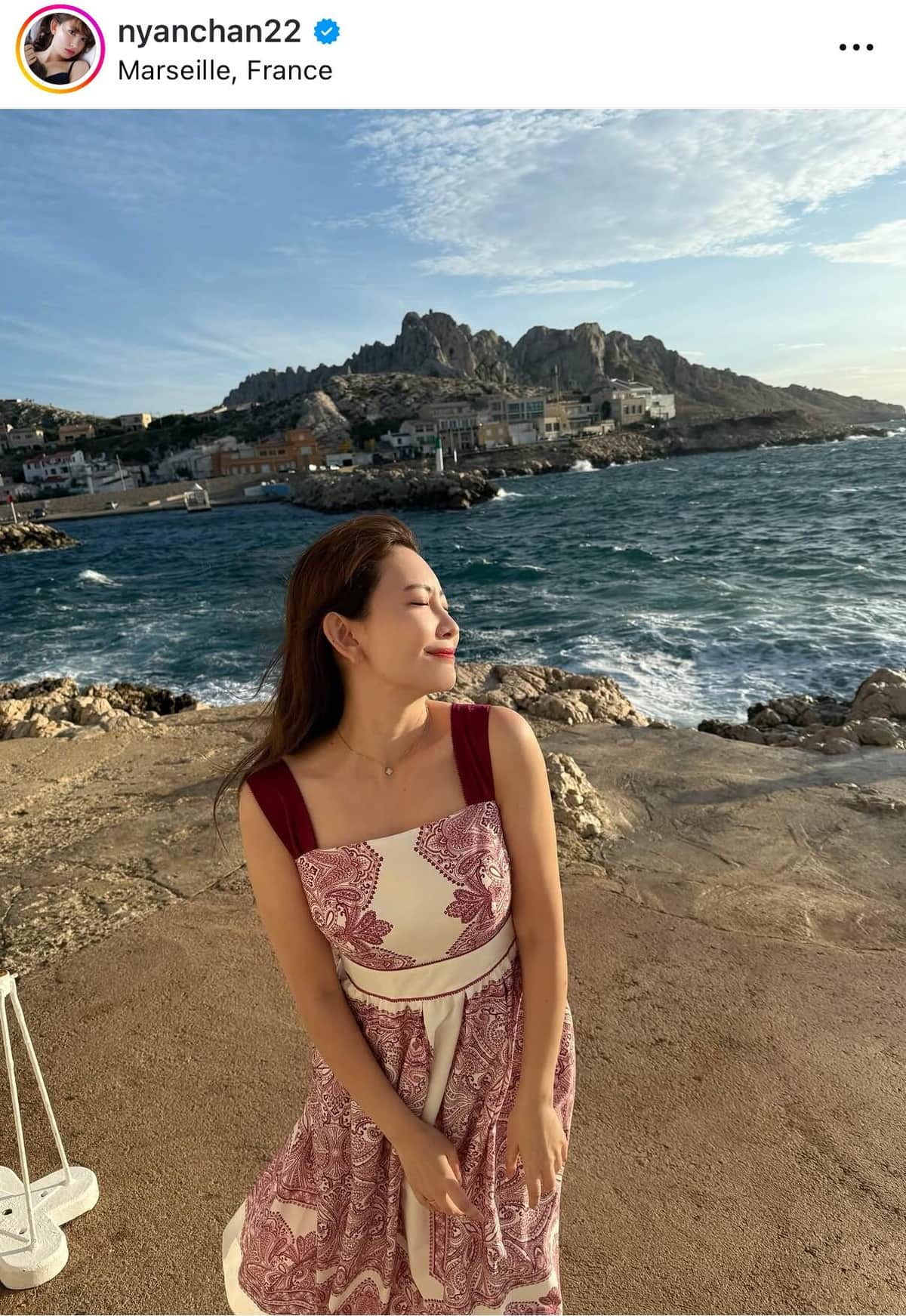 小嶋陽菜さんのインスタグラム（＠nyanchan22）より