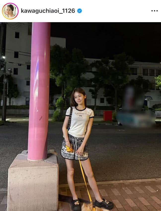 川口葵さんのインスタグラム（＠kawaguchiaoi_1126）より