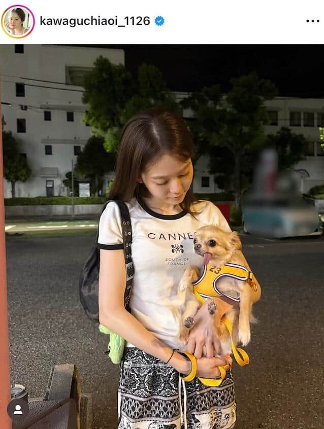 川口葵さんのインスタグラム（＠kawaguchiaoi_1126）より