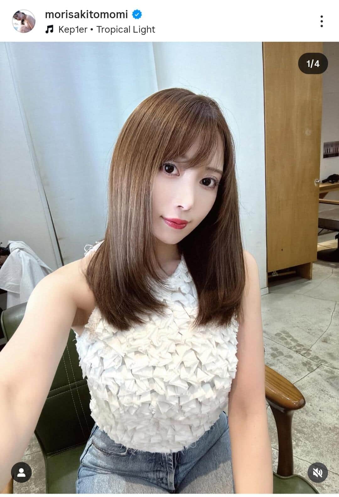 森咲智美さんのインスタグラム（＠morisakitomomi）より