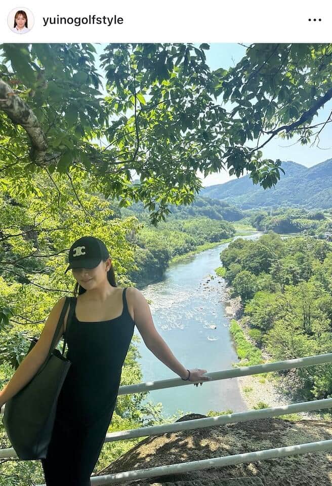 河本結さんのインスタグラム（＠yuinogolfstyle）より