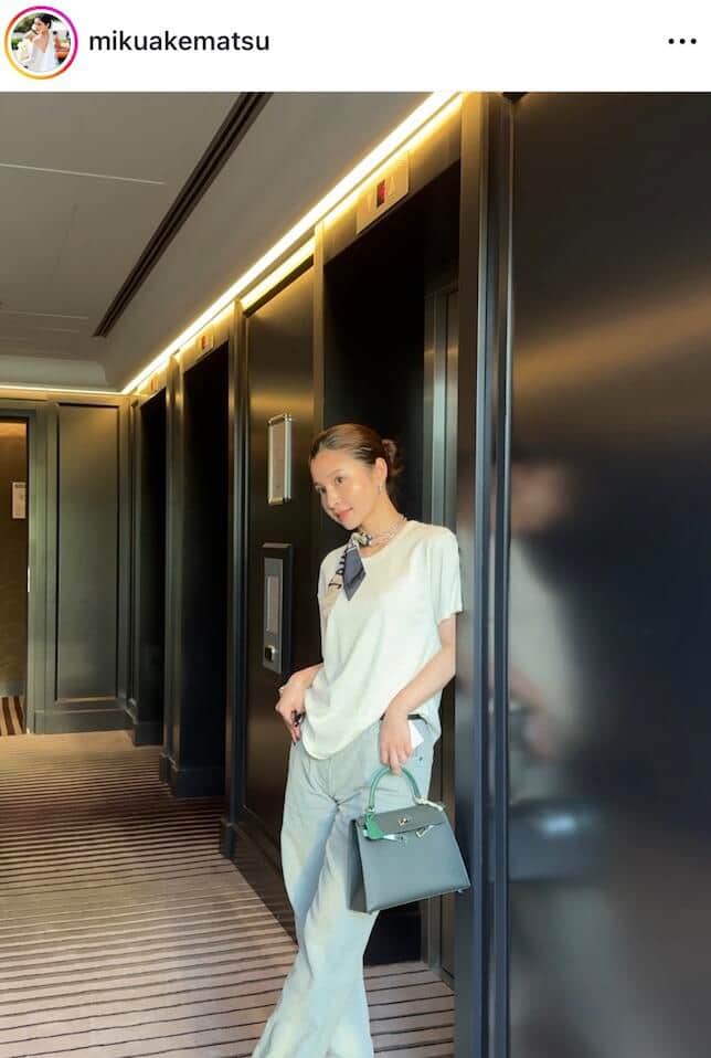 明松美玖さんのインスタグラム（＠mikuakematsu）より