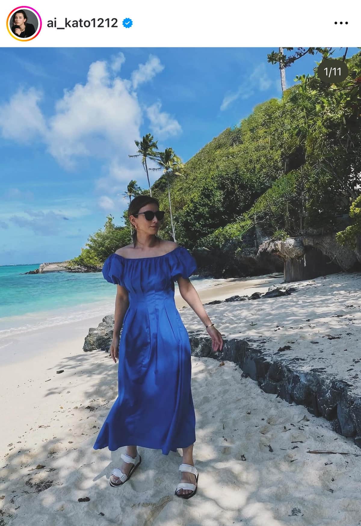 加藤あいさんのインスタグラム（＠ai_kato1212）より