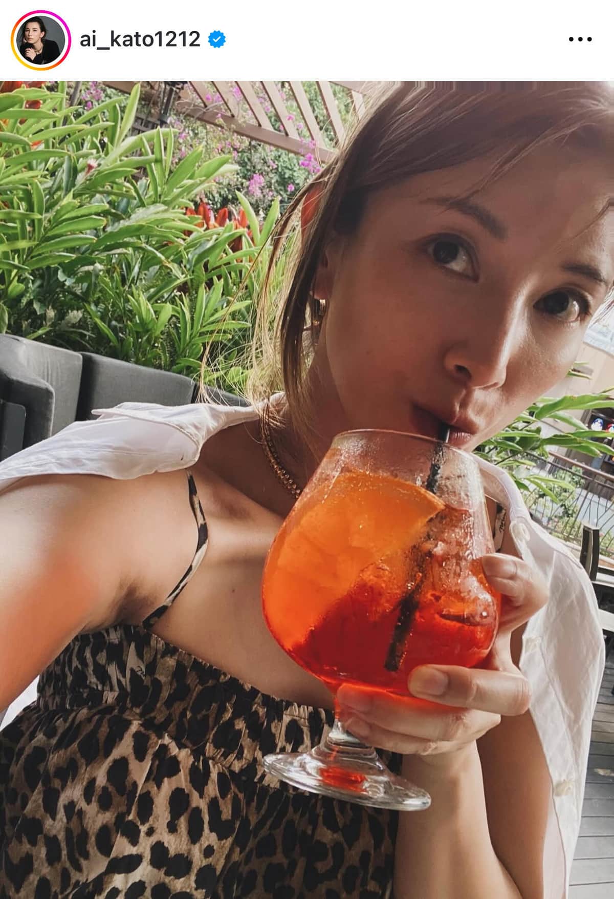 加藤あいさんのインスタグラム（＠ai_kato1212）より