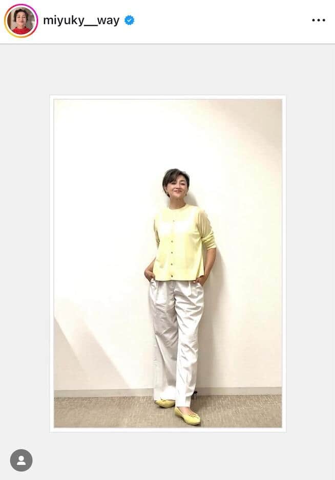 香坂みゆきさんのインスタグラム（＠miyuky__way）より