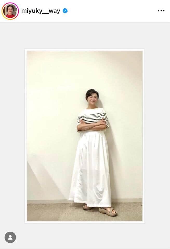 香坂みゆきさんのインスタグラム（＠miyuky__way）より