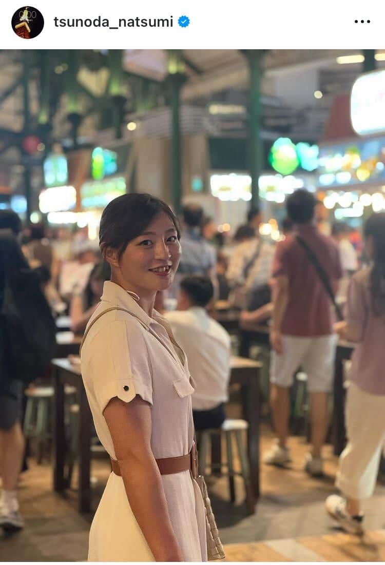 柔道金メダル角田夏実、柔道着姿と雰囲気変わって...今度はドジャースのユニ姿　球場飯も満喫