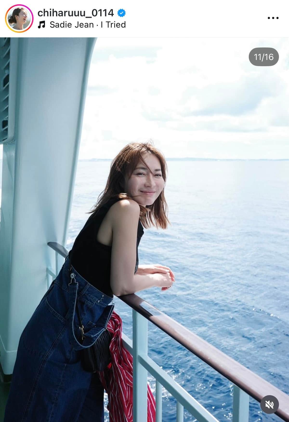 新山千春さんのインスタグラム（＠chiharuuu_0114）より