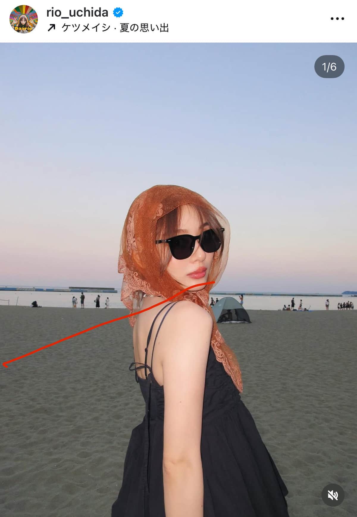 内田理央さんのインスタグラム（＠rio_uchida）より