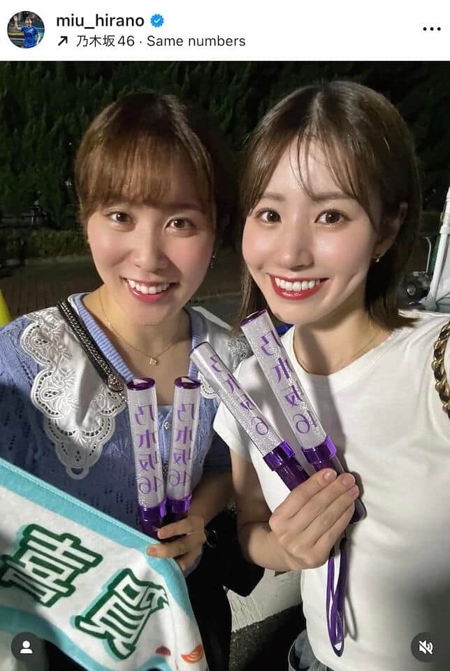 平野美宇選手のインスタグラム（＠miu_hirano）より