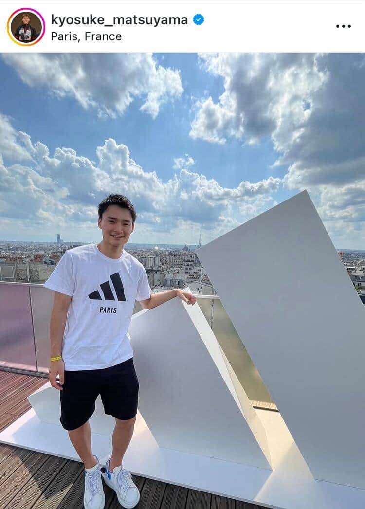 国際結婚のフェンシング松山恭助、25歳の美人妻とのウェディングフォト公開　2人寄り添ってラブラブ