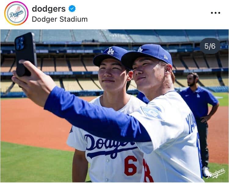 ドジャース公式インスタグラム（＠dodgers）より

