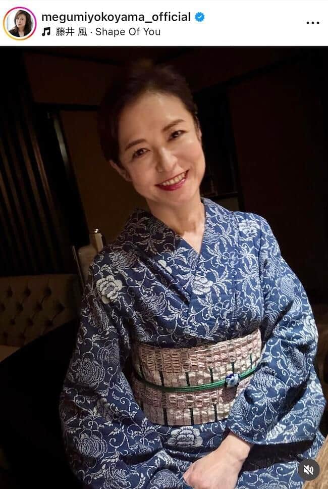 横山めぐみさんのインスタグラム（＠megumiyokoyama_official）より