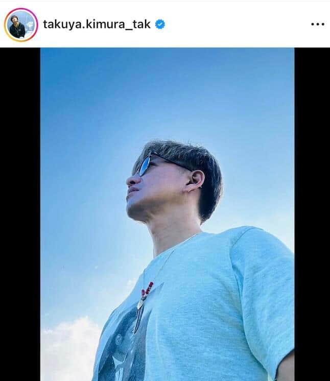 木村拓哉さんのインスタグラム（＠takuya.kimura_tak）より
