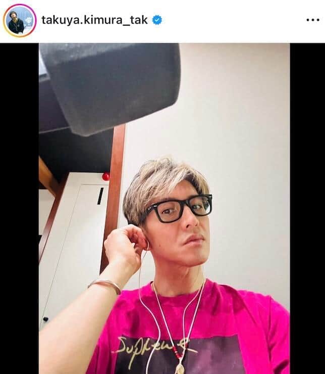 木村拓哉さんのインスタグラム（＠takuya.kimura_tak）より
