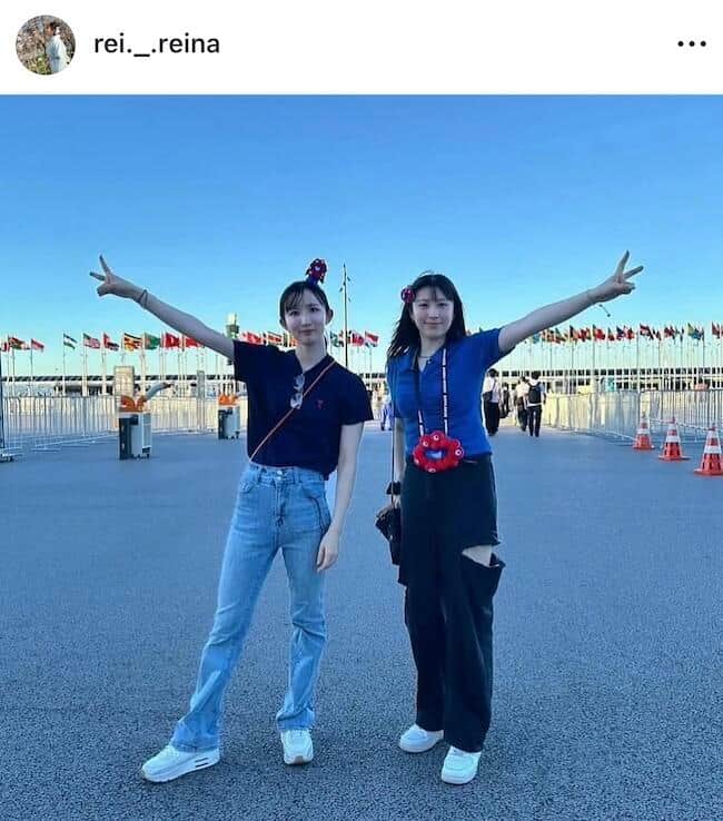 麻生麗名さんのインスタグラム（＠rei._.reina）より