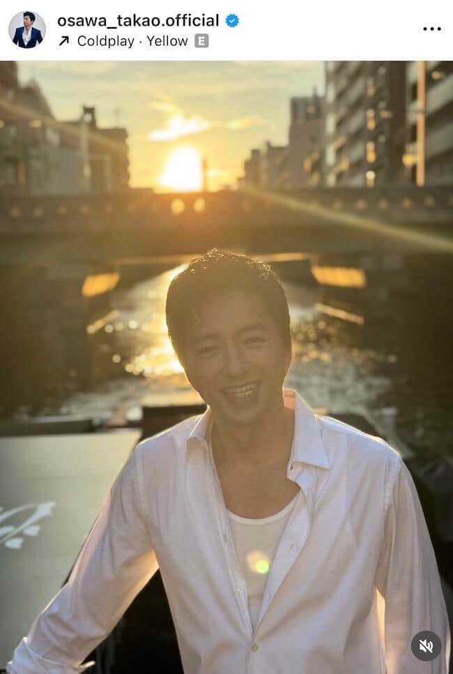 大沢たかおさんのインスタグラム（＠osawa_takao.official）より